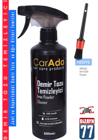 Demir Tozu Temizleyici Yüksek Kaliteli Jant Kaput Gövde Temizleyici Sprey 500ml