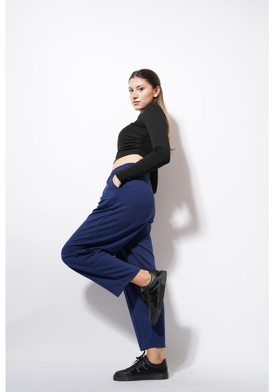 Ckm Moda Derp Modal Şalvar Balon Pantolon Lacivert