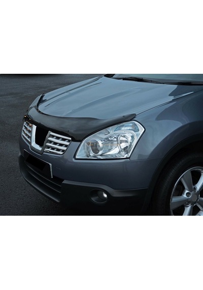 Nissan Qashqai Kaput Koruma Rüzgarlık 2007-2010 Arası Parlak Siya