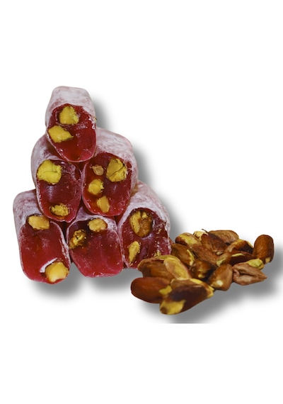 Fitil Lokum Narlı Antep Fıstıklı 500 Gr.jelatinsiz -gulutensiz-vegan-helal