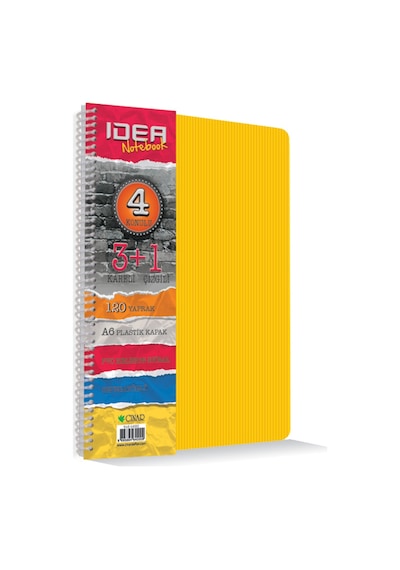 Çınar Idea 17x24 150 Yaprak 4+1 Ayraçlı Defter 1 Adet N11.327