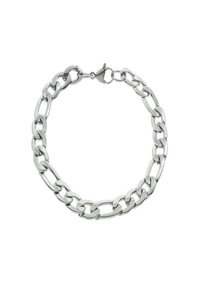 Unisex Aralıklı Figaro Silver Çelik Bileklik Çok Renkli
