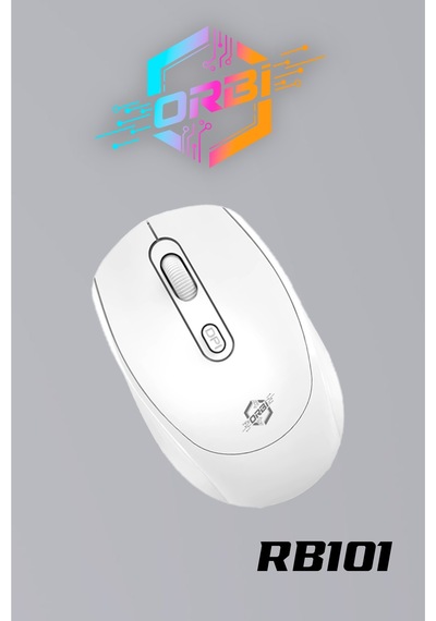 Profosyonel Bluetooth Şarj Edilebilir Kablosuz Ve Çift Mod Sessiz Mouse 800 - 1200 - 1400 Dpı Rb101