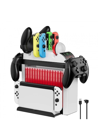 Nintendo İçin Organizatör Stand Şarj Cihazı Tutucu Şarj Unitesi O