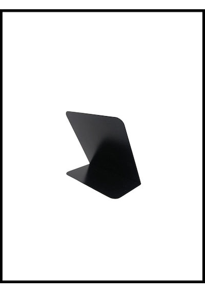 10 Adet Silinebilir Karatahta Siyah Etiket 7 x 7 CM Ayaklı İsimlik