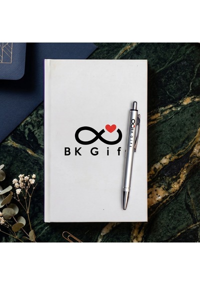 Bk Kurumsal Logonuza Özel 10 Kutu Kişiye Özel Hediye Seti Kupa, Defter, Kalem Ve Biblo Seti