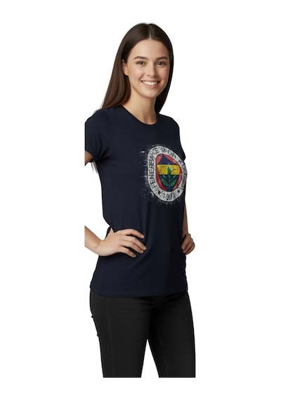 Fenerium Fenerbahçe Tribün Frozen Kadınlacivert Tshirt Lacivert