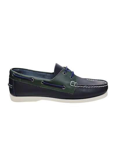 King Paolo King Shoes Timberlant Ayakkabı Lacivert Yeşil