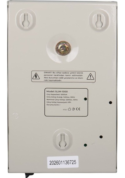 Xtechnx Cihan612925 Powermaster Slım-1000 Otomatik 1000 Watt Kombi Voltaj Regülatörü Uk Soket