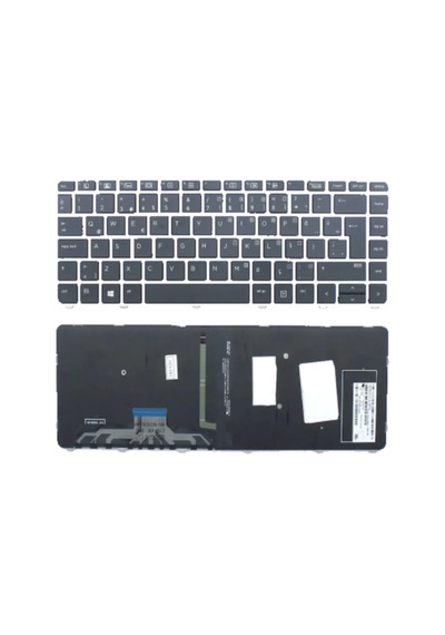 HP Uyumlu Elitebook Folio 1040 G3 Notebook Klavye Işıklı (Siyah Tr) - 541941014
