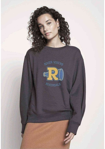 Riverdale Vixens Baskılı Füme Antrasit Kadın Sweatshirt