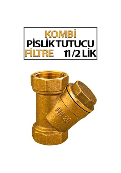 Y Filitre Pislik Tutucu Filitre 11/2 İnç Süzgeç