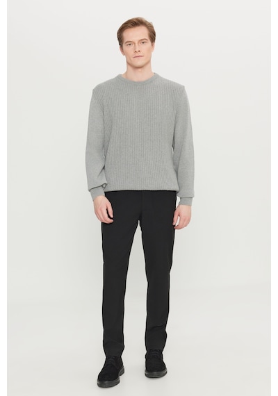 AC&Co / Altınyıldız Classics Erkek Grı Melanj Pamuklu Standart Fit Normal Kesim Bisiklet Yaka Jakarlı Triko Kazak Gri Melanj AC&Co / Altınyıldız Classics Erkek Grı Melanj Pamuklu Standart Fit Normal Kesim Bisiklet Yaka Jakarlı Triko Kazak Gri Melanj