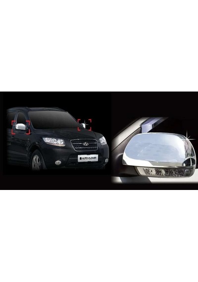 Hyundai Santa Fe 2006 2009 Ayna Kapağı Abs Krom