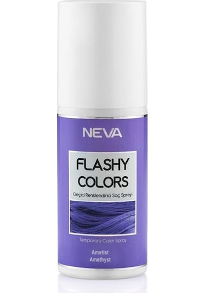 Neva Flashy Colors Geçici Renklendirici Saç Spreyi Ametist 75 ML