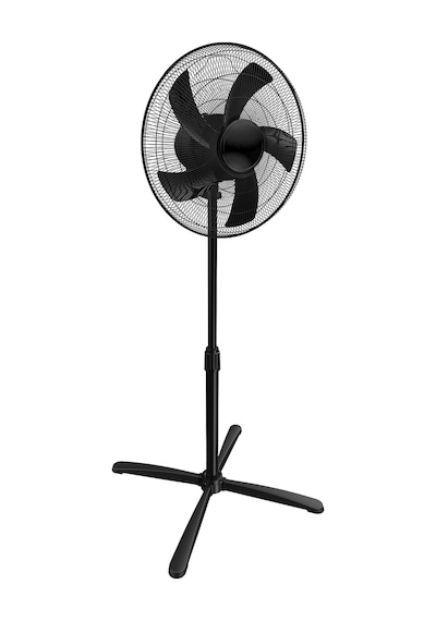 Kumtel Siyah 16 İnç Ayaklı Vantilatör 50 W, 5 Pervaneli, 3 Kademeli, 121 Cm Yükseklik