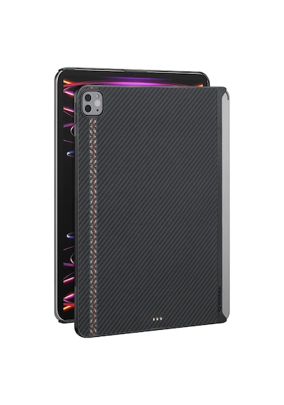 Apple Uyumlu iPad  Pro 11 2020 2.nesil Kılıf Aramid Fiber Pitaka Ultra-slim Classic Serisi Siyah-kırmızı