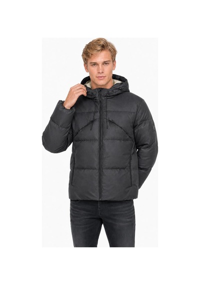Loft Regular Fit Erkek Mont Lf2040564 Q1.v1 Siyah Loft Regular Fit Erkek Mont Lf2040564 Q1.v1 Siyah