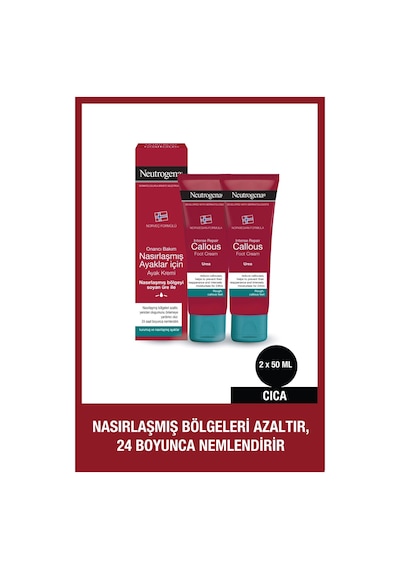 Neutrogena Norveç Onarıcı Bakım Nasırlaşmış Ayaklar İçin Ayak Kremi 50 ml x2