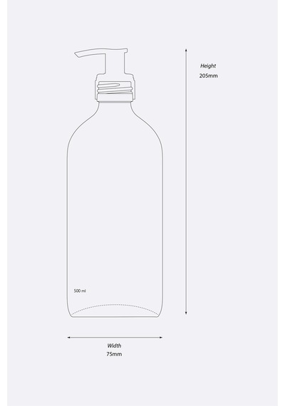 Trichi Design 500ml Amber Cam Sprey Şişe Trch-369