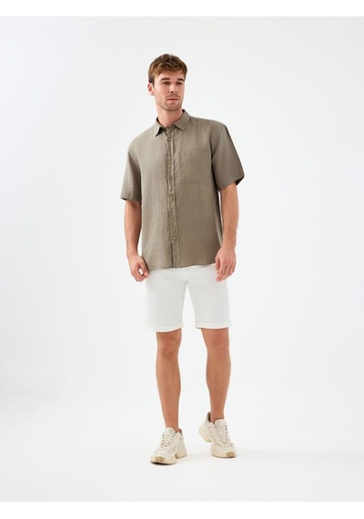 LOFT Regular Fit Erkek Gömlek K.kol Açık Haki