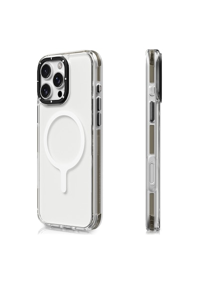 Apple Uyumlu iPhone 16 Pro Max Kılıf Magsafe Şarj Özellikli Youngkit Crystal Color Serisi Kapak Gri