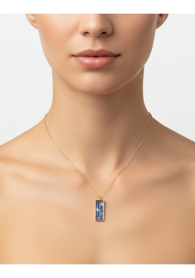 G&a Jewels - Kadim Mısır'ın Sırları - 925 Ayar Oksitli Yaldız Altın Kaplama Gümüş Kolye Altın - Gümüş G&a Jewels - Kadim Mısır'ın Sırları - 925 Ayar Oksitli Yaldız Altın Kaplama Gümüş Kolye Altın - Gümüş