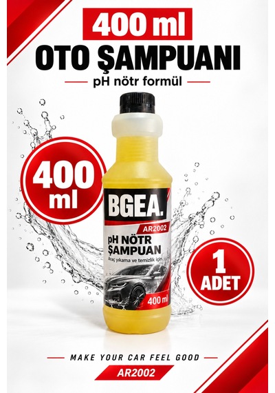 Bgea Ph Nötr Oto Yıkama Şampuanı 400 Ml