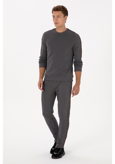 U.S. Polo Assn. Erkek Regular Fit Bisiklet Yaka Gri Sweatshirt 50316363-VR024