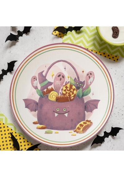 Keramika Halloween Servis Tabağı 26 Cm 22293 Sku: Smg8690010567482 Açık Gri
