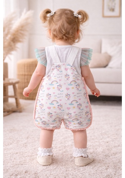 Uğur Bebe Poplin Yazlık Kız Bebek Tulum + Tül Kollu Çıtçıtlı Bady Rahat Şık Premium Kalite 2li Set Ekru Ekru Uğur Bebe Poplin Yazlık Kız Bebek Tulum + Tül Kollu Çıtçıtlı Bady Rahat Şık Premium Kalite 2li Set Ekru Ekru