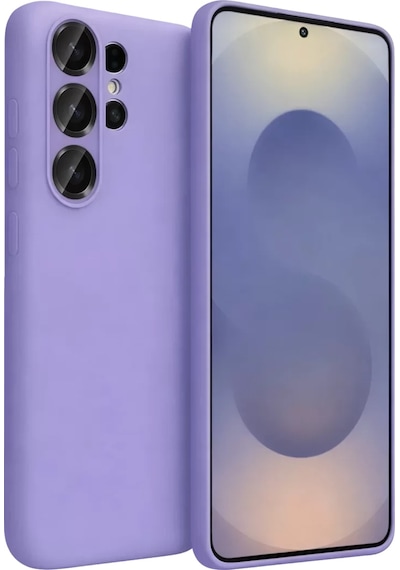 Newface Samsung Galaxy S26 Ultra Nano İçi Kadife Silikon - Lila