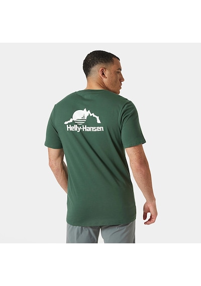 Helly Hansen Nord Graphic Erkek T-shirt Yeşil Yeşil