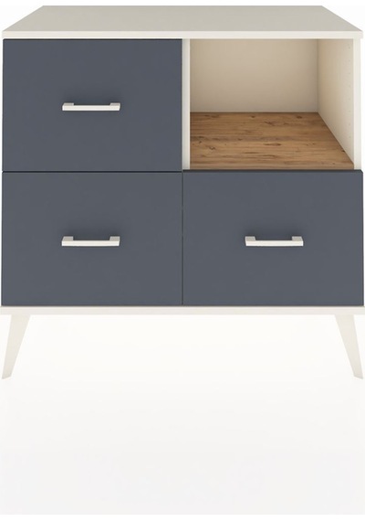 Hyperion Şifonyer Tek Raflı 3 Çekmeceli 88x44x80 Aytaşı-çam/antrasit Çam/antrasit Hyperion Şifonyer Tek Raflı 3 Çekmeceli 88x44x80 Aytaşı-çam/antrasit Çam/antrasit