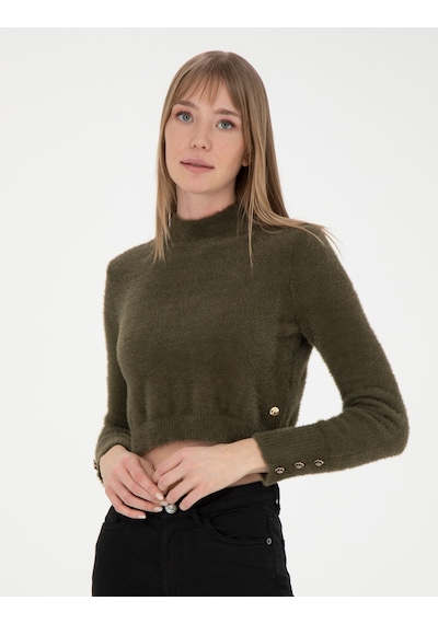 Pierre Cardin Kadın Kahverengi Kazak /triko 50276229-vr238 Kahverengi