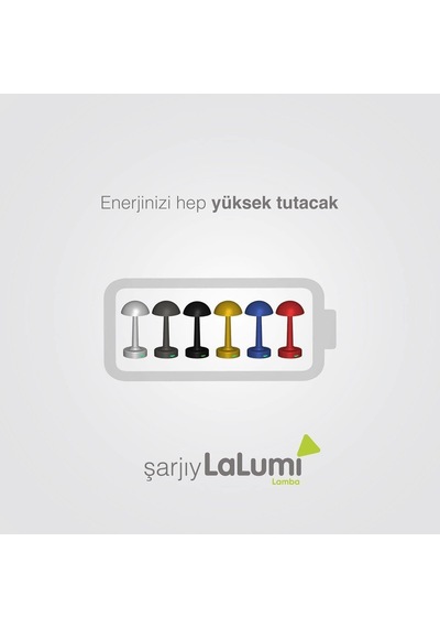 Lalumi Lamba Şarjlı Masa Lambası Siyah Genel
