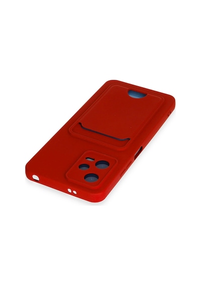 Zengemtx Newface Xiaomi Redmi Note 12 4g Kılıf Kelvin Kartvizitli Silikon - Kırmızı