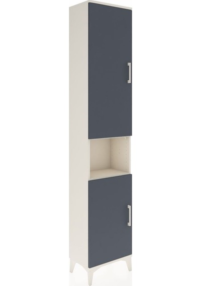 Arges Dolap 5 Raflı 2 Kapaklı 44x30x221 Aytaşı-antrasit Aytaşı