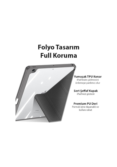 Dux Ducis Apple Uyumlu iPad 10.9 2022 Magi Series Uyku Modlu Kapaklı Kılıf