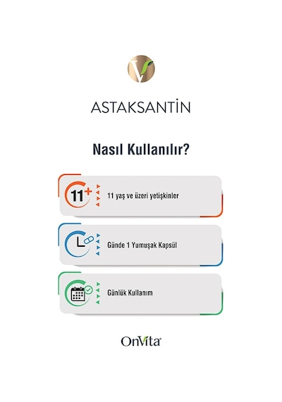 Onvita Astaksantin 8 Mg 30 Kapsül