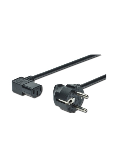 Karnas_Teknoloji Assmann Ak-440102-018-S Power Cord, Cee 7/7 (Typ-F) - C13, 90Ø An