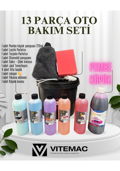 13 Parça Oto Bakım Seti Vitemac