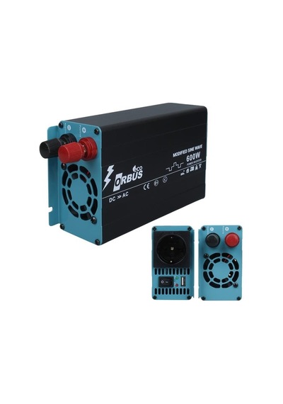 Orbus Orb600m Dc 12v - 220v Ac 600w/1200w Modified Sinus Sine Wave Inverter Diğer