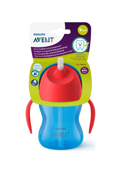 Philips Pipetli Bardak, 9 Ay, 200 Mililitre, Erkek, Scf796/01 Çok Renkli