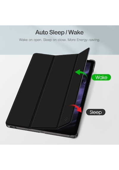 Samsung Uyumlu Galaxy S10 Fe+ Plus 13.1inç Kılıf Flip Cover Kalem Bölmeli Pc Case Kapaklı