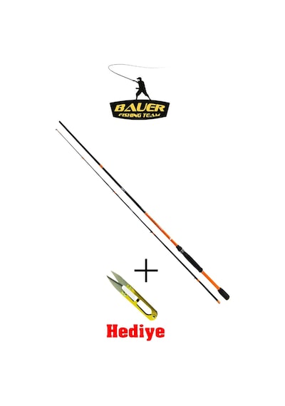 Bauer Akıra 210 2-8 Gr Spin Lrf Kamışı + Demir Makas