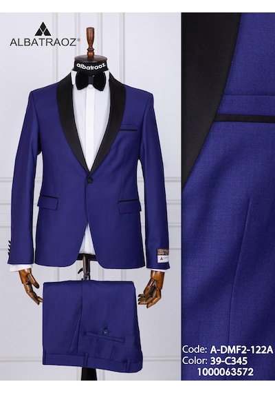 Fabio Cassel Erkek Damatlık Slim Fit Takım Elbise Lacivert