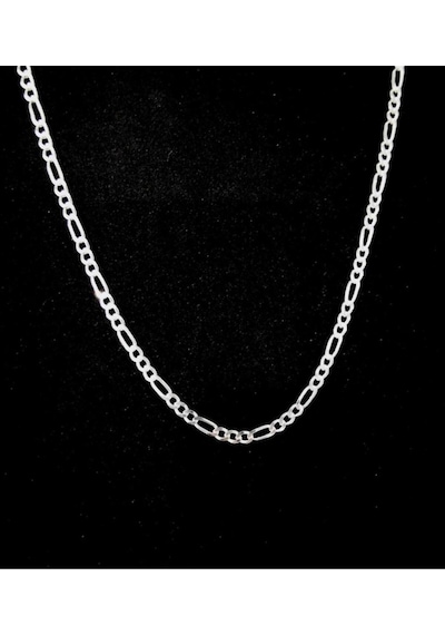 Omar Silver Erkek Figaro Gümüş Kolye Zincir 4,4 Mm