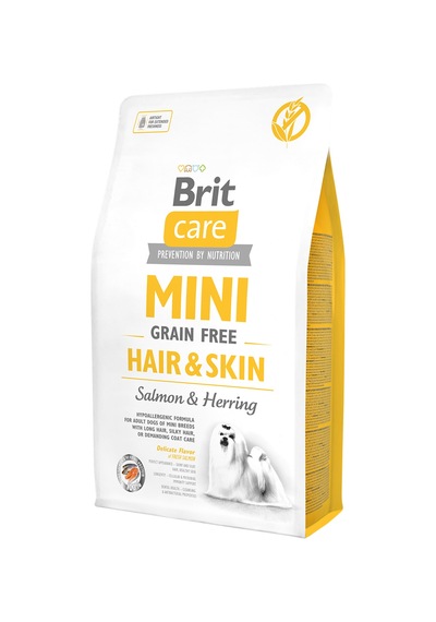 Brit Care Hair&skin Hipoalerjenik Deri Ve Tüy Sağlığı İçin Somon Ve Ringa Balıklı Tahılsız Yetişkin Köpek Maması 7kg