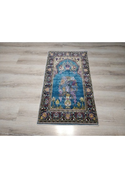 Bambu Halı Seccade Sec15 Turkuaz Namazlık 70x110 Cm Bambu Halı Seccade Sec15 Turkuaz Namazlık 70x110 Cm